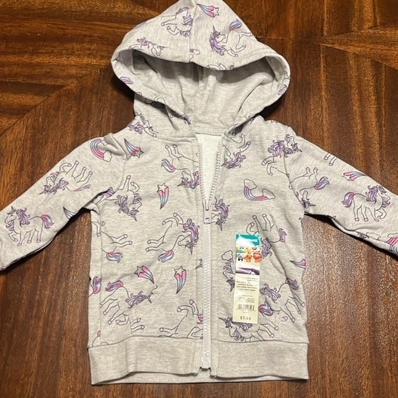 Two 12M Unicorn Jackets & 1 Unicorn Onesie - Picture 8 of 16